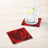 Red Rose coastercnm Kartonnen Onderzetters (Insitu)