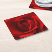 Red Rose coastercnm Kartonnen Onderzetters (Schuin)