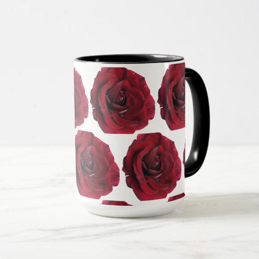 Red Rose Coffee / Tea Mok voor haar (Voorkant rechts)