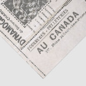 Red Rose Couple French Advertisement Tissuepapier (Detail)