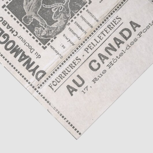 Red Rose  Couple French Advertisement Tissuepapier (Detail)