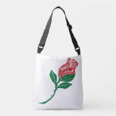 Red Rose Crossbody Tas (Voorkant)