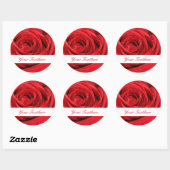 Red Rose Custom Stickers (Vel)