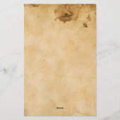 Red Rose Dark Fantasy Briefpapier (Achterkant)