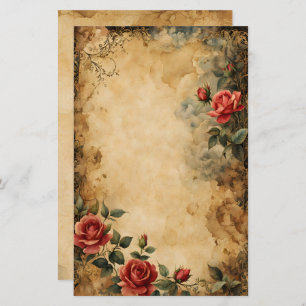 Red Rose Dark Fantasy Briefpapier