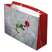 Red Rose Darling Husband met kerstdesign Groot Cadeauzakje (Achterkant Gekanteld)