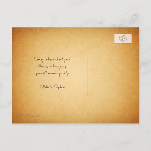 Red Rose denking of You Custom Message Briefkaart (Achterkant)