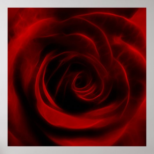 Red Rose depth of love Poster (Voorkant)