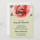 Red Rose Derby Party - Uitnodigingen (Voorkant)