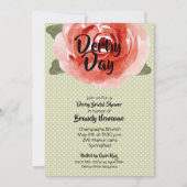 Red Rose Derby Vrijgezellenfeest Kaart (Voorkant)