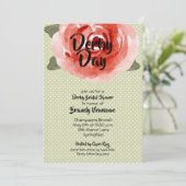 Red Rose Derby Vrijgezellenfeest Kaart (Staand voorkant)