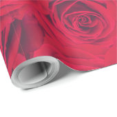 Red Rose Design Cadeaupapier (Rol Hoek)