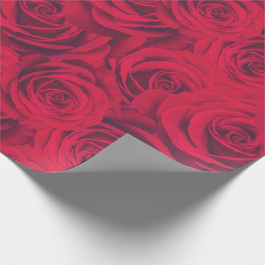 Red Rose Design Cadeaupapier (Hoek)