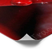 Red Rose Diamonds Poster (Hoek)