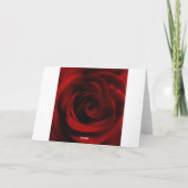 Red Rose diepte van mijn liefde voor jou Kaart (Achterkant)