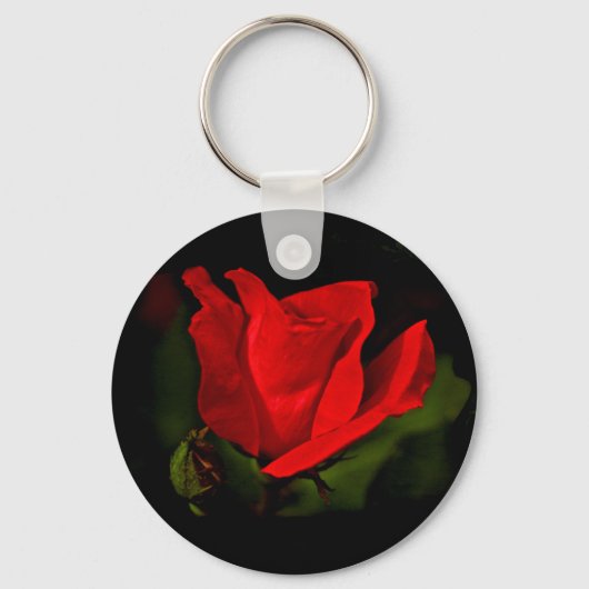 Red Rose - Donkere passie Sleutelhanger (Voorkant)