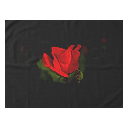 Red Rose - Donkere passie Tafelkleed (Voorkant (Horizontaal))