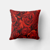 Red Rose Elegance - 50ste bruiloft Jubileum Kussen (Achterkant)