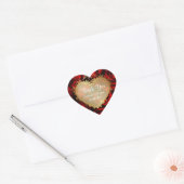 Red Rose Elegance - Dank u Hart Sticker (Envelop)