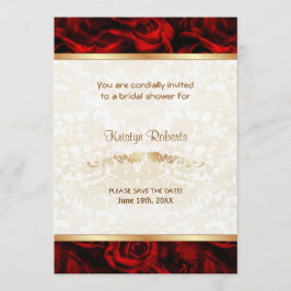 Red Rose Elegance - Douche Save The Date