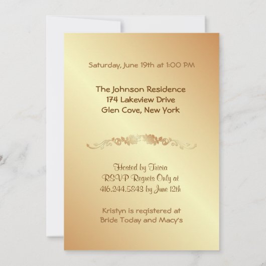 Red Rose Elegance - Douche Save The Date (Achterkant)