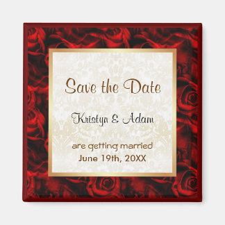 Red Rose Elegance Magneet