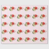 Red Rose en Daisies Cadeaupapier (Vlak)