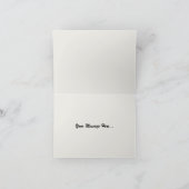 Red Rose en Daisies Hartelijk dank Bedankkaart (Binnen)