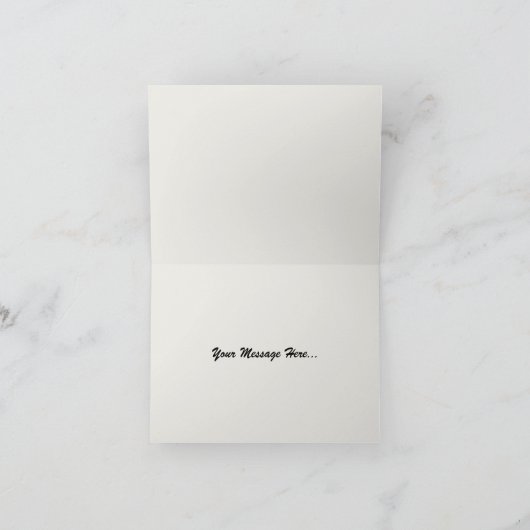 Red Rose en Daisies Hartelijk dank Bedankkaart (Binnen)