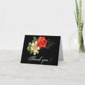 Red Rose en Daisies Hartelijk dank Bedankkaart (Voorkant)