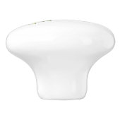 Red Rose en Daisies Keramische Knop (Zijkant)