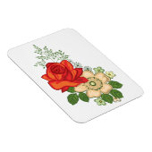 Red Rose en Daisies Magneet (Rechterzijde)