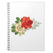 Red Rose en Daisies Notitieboek (Voorkant)