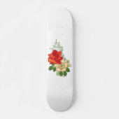 Red Rose en Daisies Persoonlijk Skateboard (Voorkant)