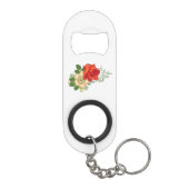 Red Rose en Daisies Sleutelhanger Flessenopener (Achterkant)