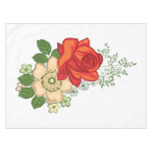 Red Rose en Daisies Tafelkleed (Voorkant (Horizontaal))