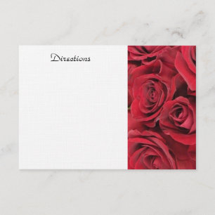 Red Rose Enclosure Card Informatiekaartje