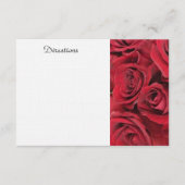 Red Rose Enclosure Card Informatiekaartje (Voorkant)