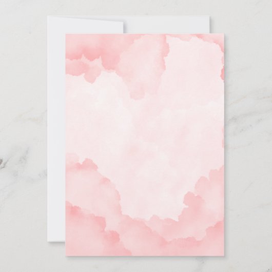 Red Rose Fairy: Betoverde Uitnodiging voor Verjaar (Achterkant)