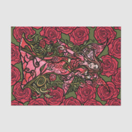 Red Rose Fairy Tissuepapier
