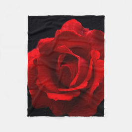 Red Rose fbcnm Fleece Deken