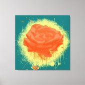  Red Rose Fine Art Canvas Afdruk (Voorkant)