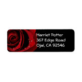 Red Rose Fine Art Etiket (Voorkant)
