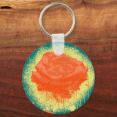 Red Rose Fine Art Sleutelhanger (Voorkant)