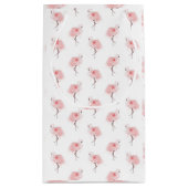 Red Rose Flamingo Klein Cadeauzakje (Achterkant)
