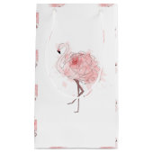 Red Rose Flamingo Klein Cadeauzakje (Voorkant)