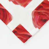 Red Rose Fleece Deken (Hoek)
