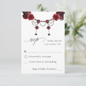 Red Rose Floral & Crystal w Meal RSVP 2 (Staand voorkant)