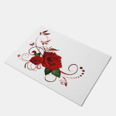 Red Rose Floral door Mat (Schuin)