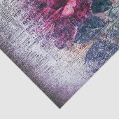 Red Rose Floral Ephemera ontkoppeling Tissuepapier (Detail)